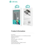 Καλώδιο Σύνδεσης USB 2.0 Woven Adjustable Lanyard Devia EC658 USB C σε Lightning PD 27W 0.3m Extreme Μαύρο | Shopin.gr