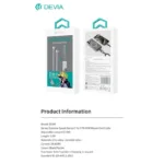 Καλώδιο Σύνδεσης USB 2.0 Woven Adjustable Lanyard Devia EC657 USB C σε USB C PD 60W 1.6m Extreme Μαύρο | Shopin.gr