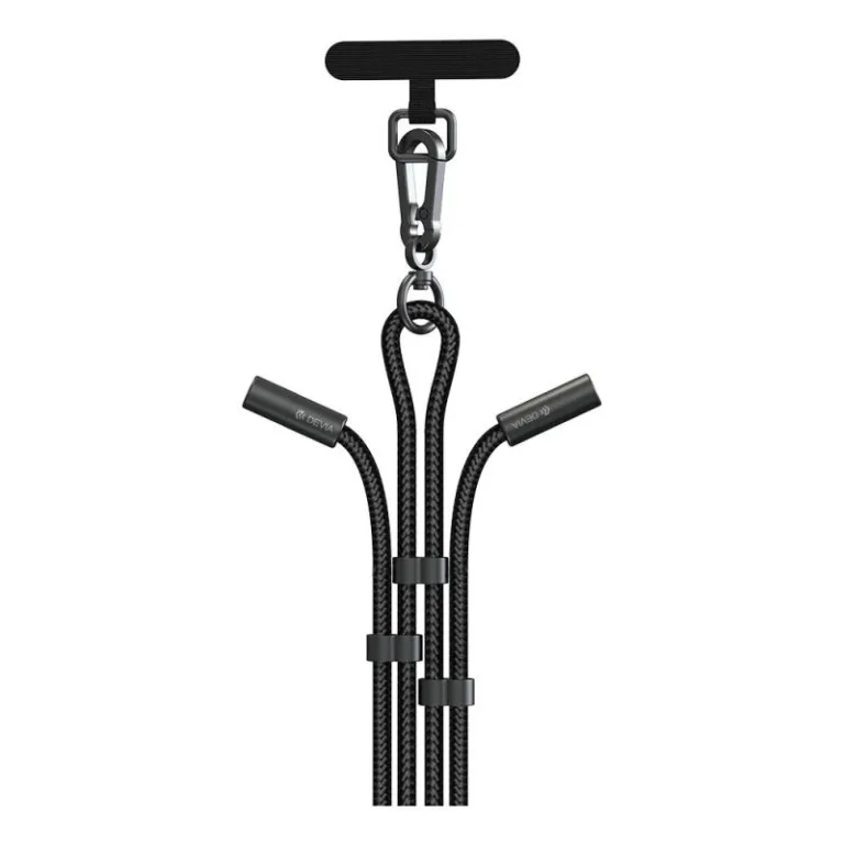 Καλώδιο Σύνδεσης USB 2.0 Woven Adjustable Lanyard Devia EC657 USB C σε USB C PD 60W 1.6m Extreme Μαύρο | Shopin.gr