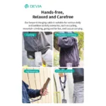 Καλώδιο Σύνδεσης USB 2.0 Woven Adjustable Lanyard Devia EC429 USB C σε Lightning PD 27W 1.6m Cable Pro5 Μαύρο | Shopin.gr