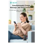 Καλώδιο Σύνδεσης USB 2.0 Massager Lanyard 3 σε 1 Braided Devia EC317 USB C σε USB C PD 100W 1.5m Ultra4 Μαύρο | Shopin.gr