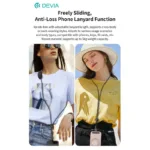 Καλώδιο Σύνδεσης USB 2.0 Massager Lanyard 3 σε 1 Braided Devia EC317 USB C σε USB C PD 100W 1.5m Ultra4 Μαύρο | Shopin.gr