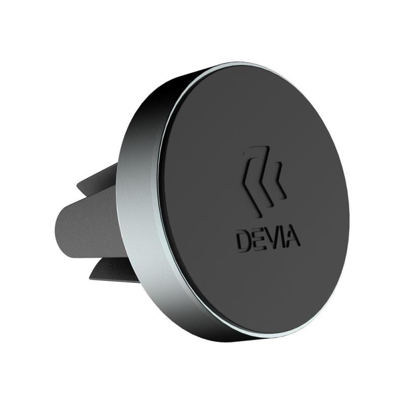 Universal Βάση Στήριξης Αεραγωγού Αυτοκινήτου Μαγνητική Devia EL072 Circle Γκρι | Shopin.gr