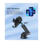 Universal Βάση Στήριξης Ταμπλό & Παρμπρίζ Αυτοκινήτου Choetech T203-F Gravity με Ασύρματη Φόρτιση 15W Μαύρο | Shopin.gr