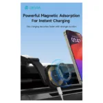 Universal Βάση Στήριξης Ταμπλό Αυτοκινήτου Ασύρματη Μαγνητική Devia EA473 Bracket Smart Μαύρο | Shopin.gr