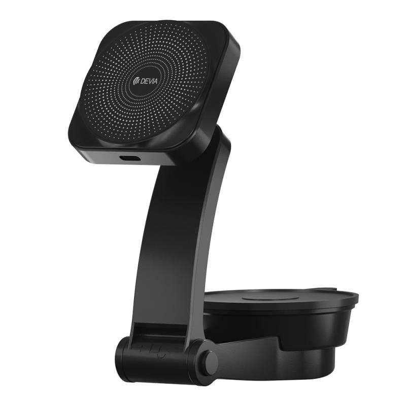 Universal Βάση Στήριξης Ταμπλό Αυτοκινήτου Ασύρματη Μαγνητική Devia EA473 Bracket Smart Μαύρο | Shopin.gr