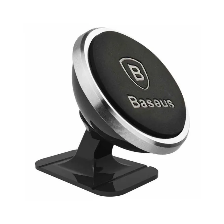 Universal Βάση Στήριξης Ταμπλό Αυτοκινήτου Μαγνητική Baseus 360° Ασημί | Shopin.gr