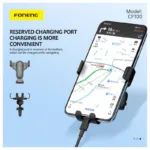 Universal Βάση Στήριξης Αεραγωγού Αυτοκινήτου Foneng CP100 Gravity για Smartphones έως 6.7" Μαύρο | Shopin.gr