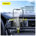 Universal Βάση Στήριξης Αεραγωγού Αυτοκινήτου Foneng CP100 Gravity για Smartphones έως 6.7" Μαύρο | Shopin.gr