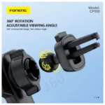 Universal Βάση Στήριξης Αεραγωγού Αυτοκινήτου Foneng CP100 Gravity για Smartphones έως 6.7" Μαύρο | Shopin.gr