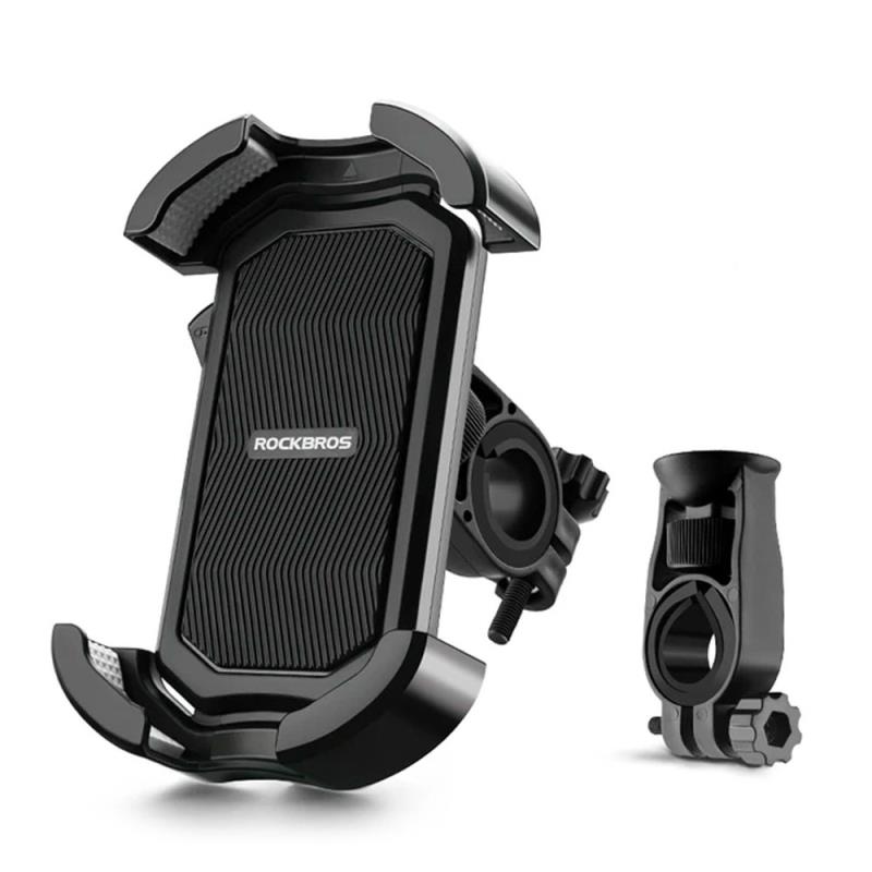Βάση Στήριξης Ποδηλάτου για Τιμόνι Rockbros για Smartphones 4.7"-6.8" Μαύρο | Shopin.gr