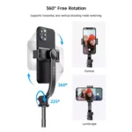 Ασύρματο Selfie Stick & Τρίποδο Devia C10 Life Creation για Smartphones Πλάτους 65 έως 95mm Μαύρο | Shopin.gr