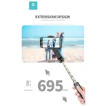 Gimbal & Τρίποδο Devia ES074 για Smartphones Πλάτους 37 έως 90mm Μαύρο | Shopin.gr
