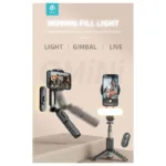 Gimbal & Τρίποδο Devia ES074 για Smartphones Πλάτους 37 έως 90mm Μαύρο | Shopin.gr