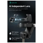 Gimbal & Τρίποδο Devia Q19 με AI Tracking για Smartphones Πλάτους 37 έως 90mm Ultra1 Μαύρο | Shopin.gr