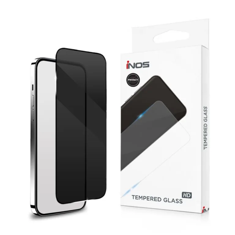 Tempered Glass Full Face Privacy inos 0.33mm Apple iPhone 15 Pro Μαύρο | Shopin.gr