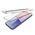 Tempered Glass Full Face Spigen Glas.tR EZ-FIT Apple iPhone 15 Pro Max Μαύρο | Shopin.gr