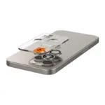 Προστατευτικό Κάλυμμα Κάμερας Spigen Optik.tR EZ-FIT για Τζαμάκι Κάμερας Apple iPhone14 Pro/ 14 Pro Max/ 15 Pro/ 15 Pro Max/ 16 Pro/ 16 Pro Max/ 17 Pro/ 17 Pro Max Natural Τιτάνιο (2 τεμ.) | Shopin.gr