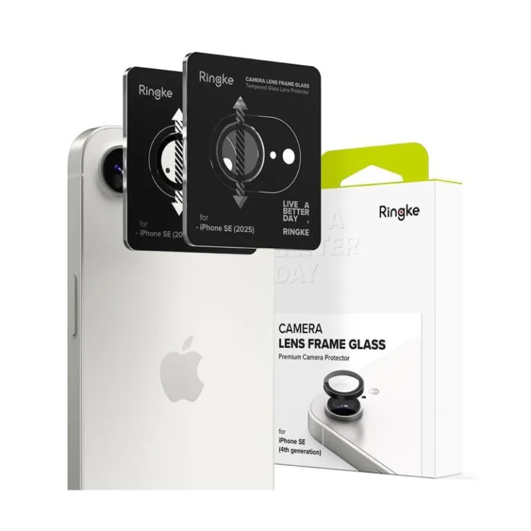 Tempered Glass Full Face Ringke για Τζαμάκι Κάμερας Apple iPhone 16e Μαύρο (2 τεμ) | Shopin.gr