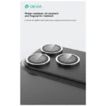 Προστατευτικό Κάλυμμα Αλουμινίου Full Face Devia για Τζαμάκι Κάμερας Apple iPhone 16 Pro/ 16 Pro Max/ 17 Pro/ 17 Pro Max Peak Ασημί | Shopin.gr