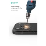 Προστατευτικό Κάλυμμα Αλουμινίου Full Face Devia για Τζαμάκι Κάμερας Apple iPhone 16 Pro/ 16 Pro Max/ 17 Pro/ 17 Pro Max Peak Titanium Γκρι | Shopin.gr