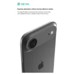 Προστατευτικό Κάλυμμα Αλουμινίου Full Face Devia για Τζαμάκι Κάμερας Apple iPhone Air Peak Μαύρο | Shopin.gr