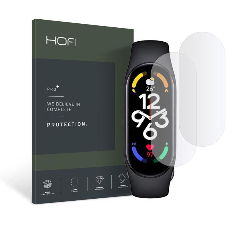 Hybrid Nano Glass Hofi Pro+ Xiaomi Mi Smart Band 7 Διάφανο (2 τεμ.) | Shopin.gr