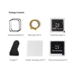 Tempered Glass Dux Ducis Apple Watch Series 7/ 8/ 9 41mm Μαύρο (2 pcs) | Shopin.gr