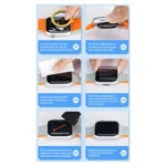 Tempered Glass Dux Ducis Apple Watch Series 7/ 8/ 9 41mm Μαύρο (2 pcs) | Shopin.gr