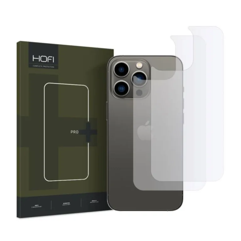 Hybrid Nano Glass Back Protector Hofi HydroFlex Pro+ Apple iPhone 14 Pro Διάφανο (2 τεμ.) | Shopin.gr