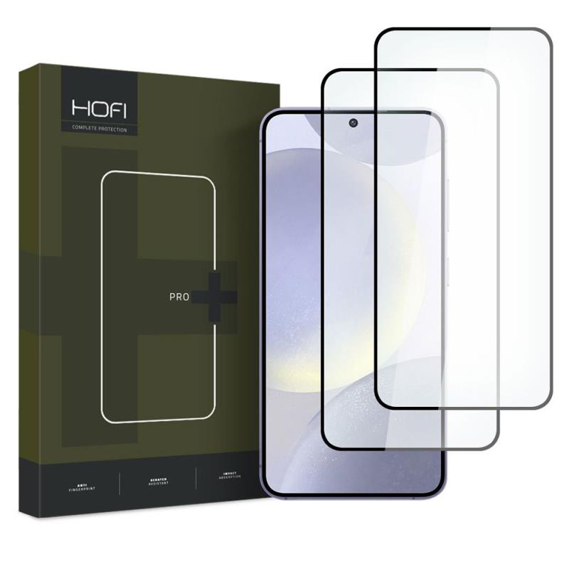 Tempered Glass Full Face Hofi Pro+ Samsung Galaxy S24 5G Μαύρο (2 τεμ.) | Shopin.gr
