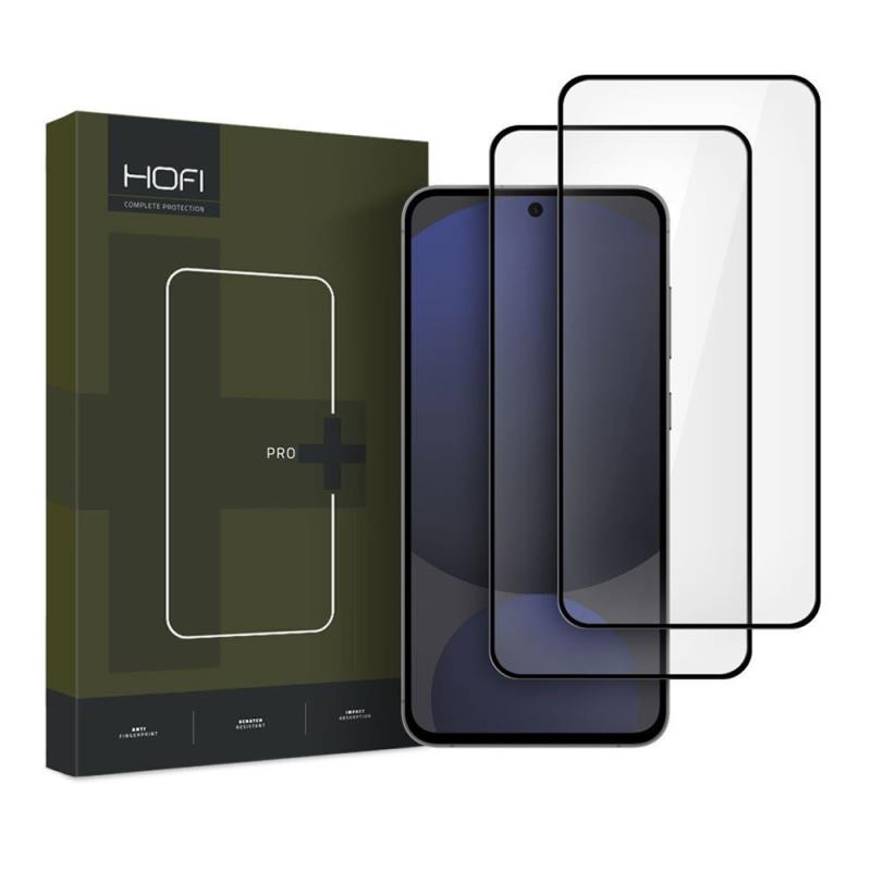 Tempered Glass Full Face Hofi Pro+ Samsung S721B Galaxy S24 FE 5G Μαύρο (2 τεμ.) | Shopin.gr