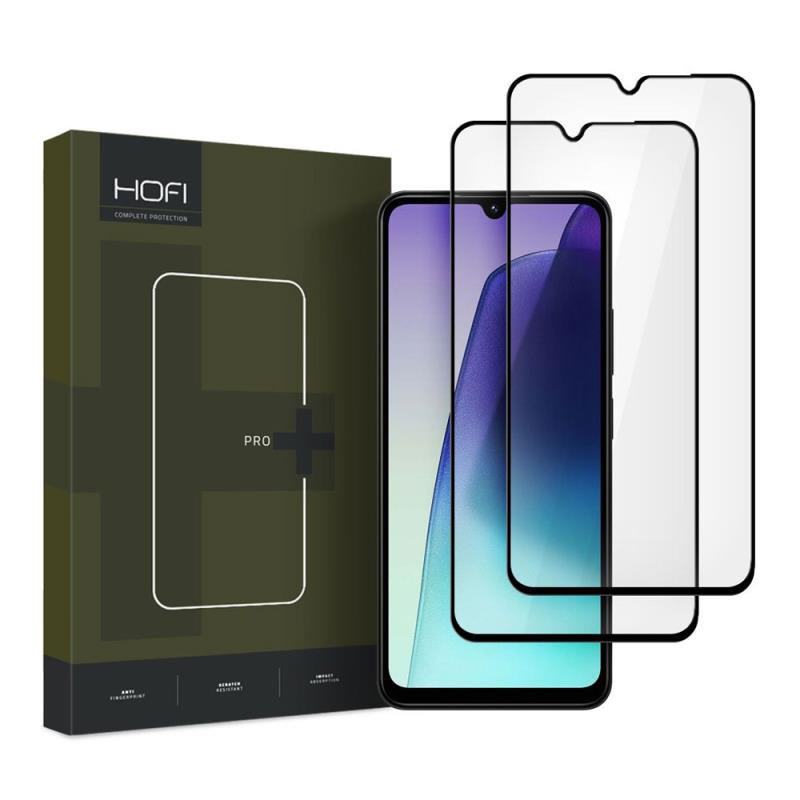 Tempered Glass Full Face Hofi Pro+ Xiaomi Redmi 14C/ Poco C75/ Redmi A5 4G Μαύρο (2 τεμ.) | Shopin.gr
