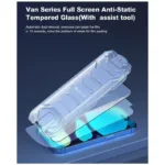 Tempered Glass Full Face Anti-Static Devia Apple iPhone 14 Plus Van Μαύρο (1 τεμ.) | Shopin.gr