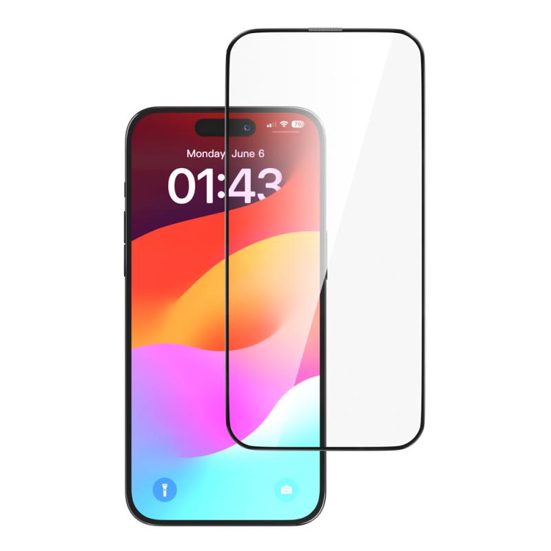 Tempered Glass Full Face Entire View Devia Apple iPhone 15 Plus Star Μαύρο (1 τεμ.) | Shopin.gr