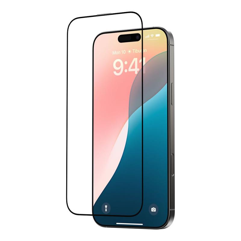 Tempered Glass Full Face Entire View Devia Apple iPhone 16 Plus Star Μαύρο (1 τεμ.) | Shopin.gr