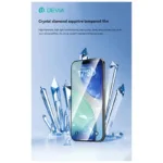 Tempered Glass Crystal Diamond Hardness Devia Apple iPhone 17 με Βοηθητικό Εργαλείο Van Μαύρο (1 τεμ.) | Shopin.gr