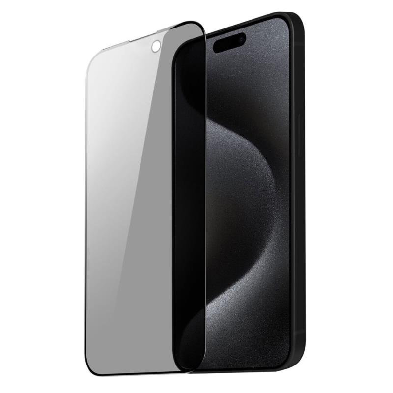 Tempered Glass Full Face Privacy Dux Ducis Apple iPhone 15 Pro Μαύρο (1 τεμ.) | Shopin.gr