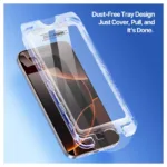 Tempered Glass 2.5D Dux Ducis Apple iPhone 16 Pro με Dust-free Auto Alignment Kit Roga Μαύρο (1 τεμ.) | Shopin.gr