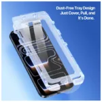 Tempered Glass 2.5D Dux Ducis Apple iPhone 17 Pro με Dust-free Auto Alignment Kit Roga Μαύρο (1 τεμ.) | Shopin.gr