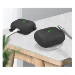 Θήκη Σιλικόνης AhaStyle PT148 Apple AirPods 3 Premium με Γάντζο Μαύρο | Shopin.gr