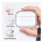 Θήκη Soft TPU AhaStyle WG94 Apple AirPods Pro 2 (2022) Διάφανο | Shopin.gr
