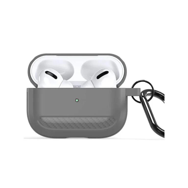 Θήκη TPU Dux Ducis PECB Apple AirPods Pro 2 με Γάντζο Γκρι | Shopin.gr