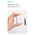Θήκη Σιλικόνης Devia Apple AirPods 4 Naked Μαύρο | Shopin.gr