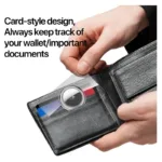 Θήκη PC Dux Ducis για Apple AirTag Card-Shaped Διάφανο-Μαύρο (2 τεμ.) | Shopin.gr