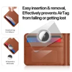 Θήκη PC Dux Ducis για Apple AirTag Card-Shaped Διάφανο-Μαύρο (2 τεμ.) | Shopin.gr