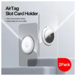 Θήκη PC Dux Ducis για Apple AirTag Card-Shaped Διάφανο-Μαύρο (2 τεμ.) | Shopin.gr