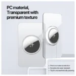 Θήκη PC Dux Ducis για Apple AirTag Card-Shaped Διάφανο-Μαύρο (2 τεμ.) | Shopin.gr