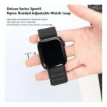 Λουράκι Devia Sport5 Nylon Woven Apple Watch (38/ 40/ 41mm) Deluxe Μαύρο | Shopin.gr