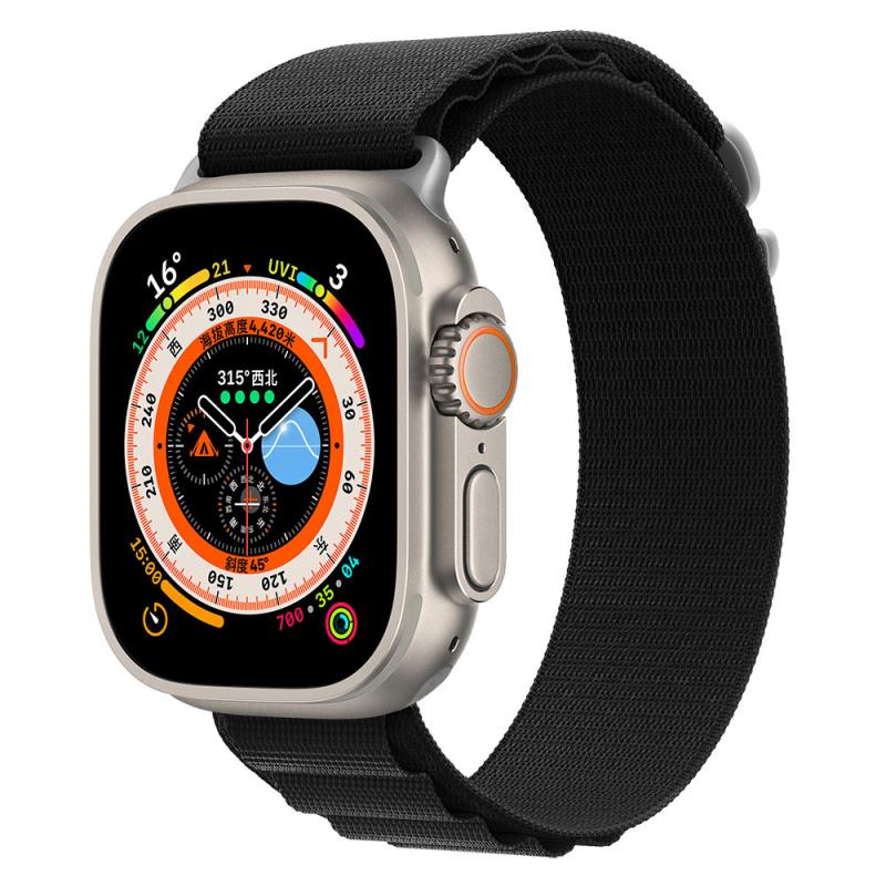 Λουράκι Devia Sport5 Nylon Woven Apple Watch (38/ 40/ 41mm) Deluxe Μαύρο | Shopin.gr
